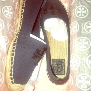 Tory Burch Weston Flat Espadrille in Navy/Black